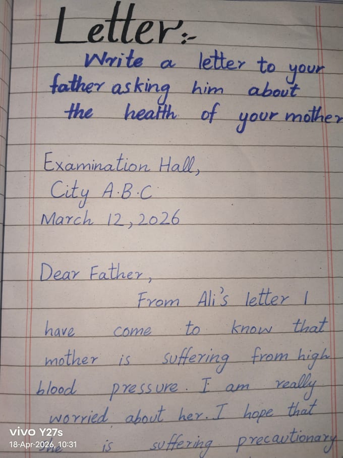write neat handwritten letters, stories, applications and assignments