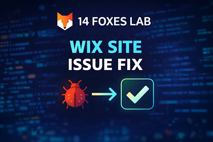 fix wix website issues and wix velo bugs