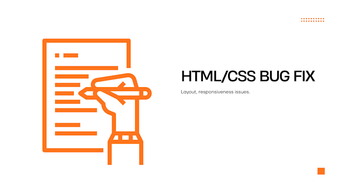 fix HTML, CSS bugs and responsive issues in your website