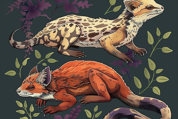 draw detail animal illustration
