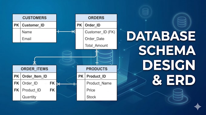design oracle database schema and erd
