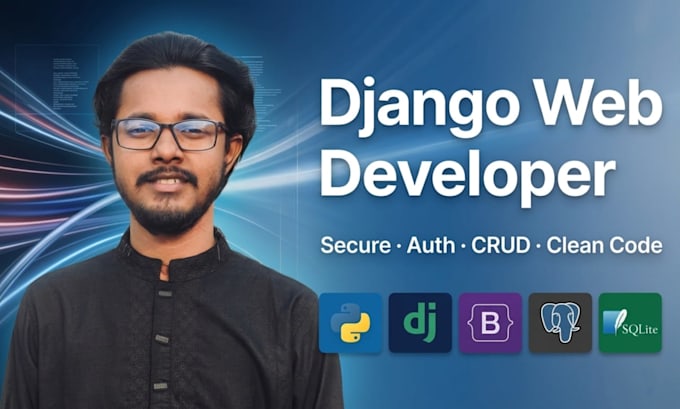 develop full stack django web app with responsive frontend
