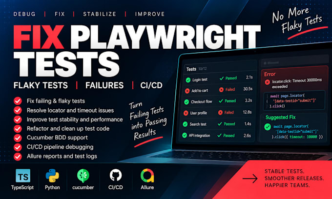 fix and improve your playwright test automation framework