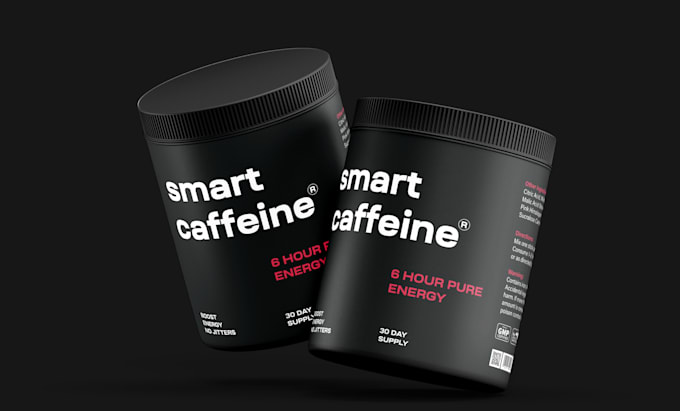 design premium supplement packaging and bottle label design
