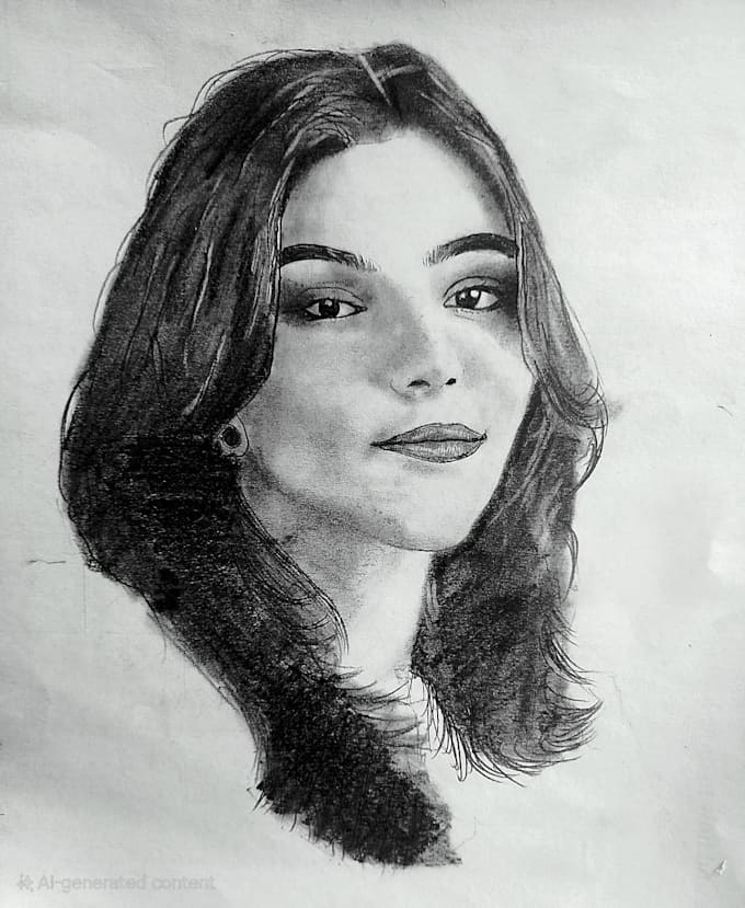 create a detailed color pencil portrait sketch