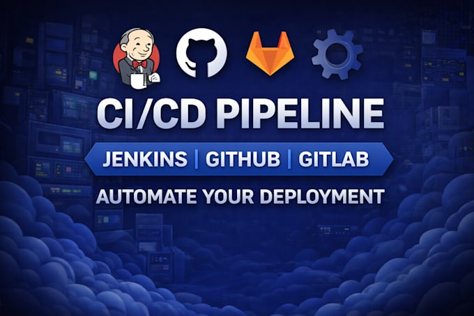 setup ci cd pipeline using jenkins github or gitlab