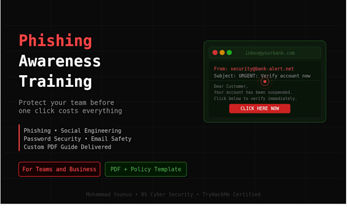 create a cybersecurity awareness training program for your team