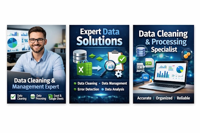 do data management , data cleaning on excel