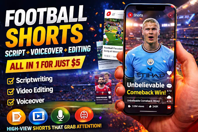create football shorts that get views