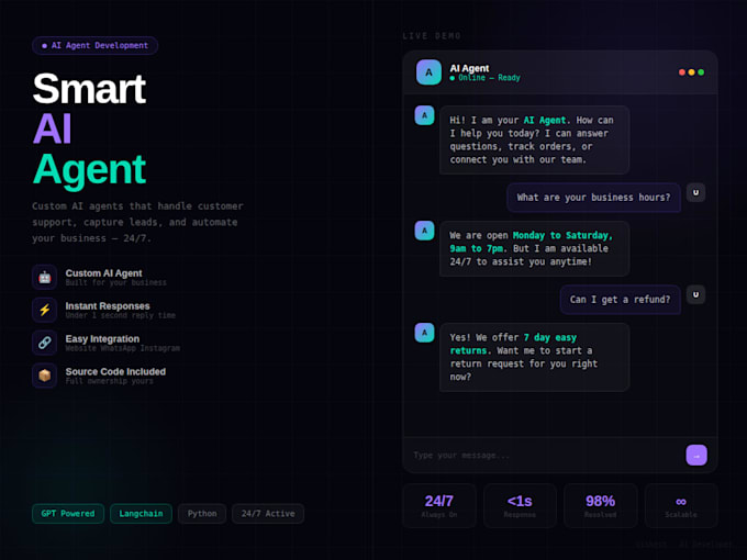 Build a custom ai agent to automate your business by Vishesh_sangar ...