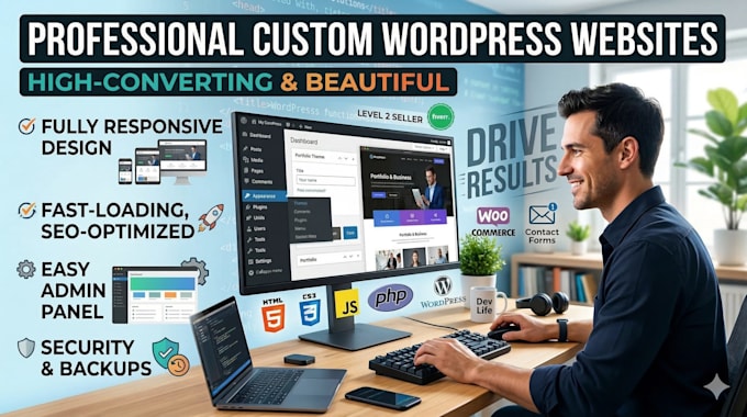 build a responsive wordpress website with premium design