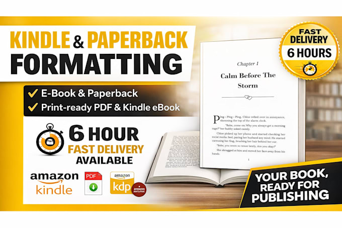 do amazon KDP book formatting, ebook paperback formatting, kindle formatting