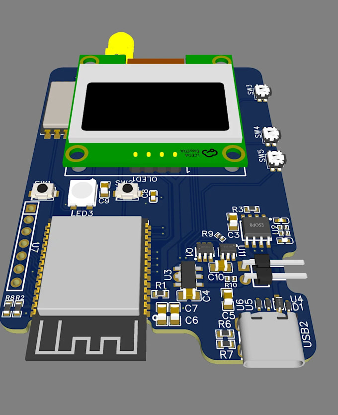 design pcb and develop firmware for esp32, stm32, lora, arduino, and iot devices