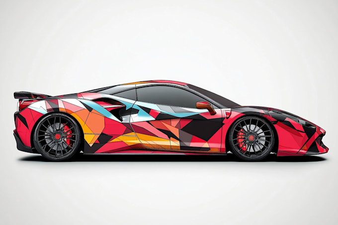 draw car wrap, van wrap design vehicle wrap