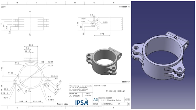 Convert 2d drawings, pdfs, and hand sketches into 3d cad models by Nc ...