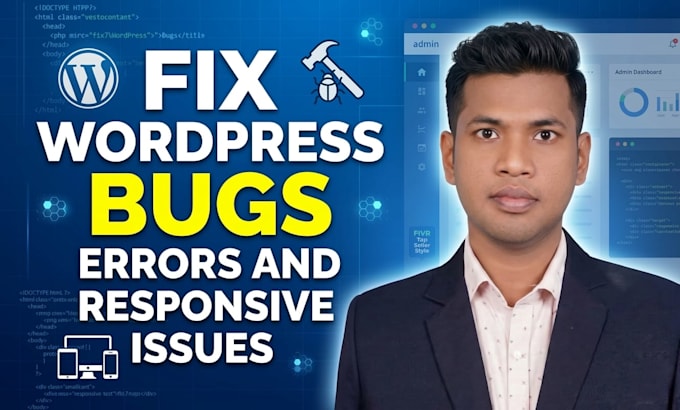 fix wordpress bugs errors and responsive issues