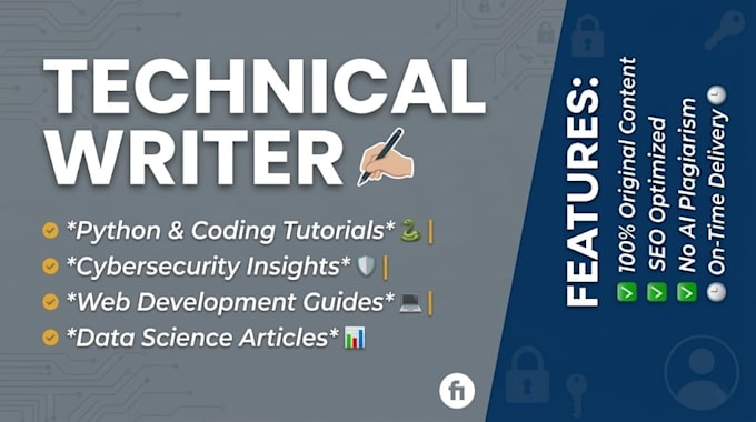 write technical articles on programming and cybersecurity