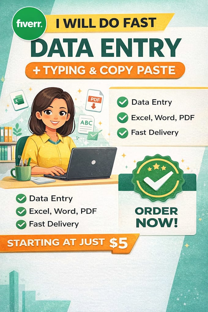 do fast data entry, copy paste and typing work