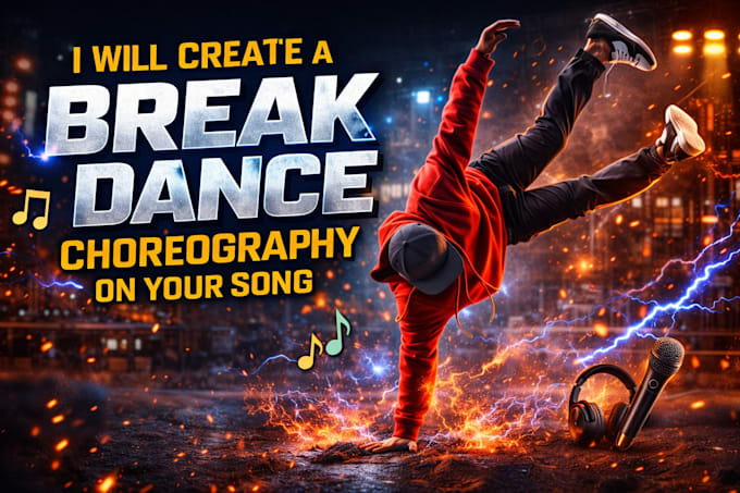 create a break dance choreography on your song