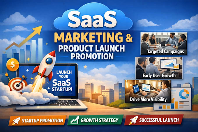 do saas marketing product launch and startup promotion