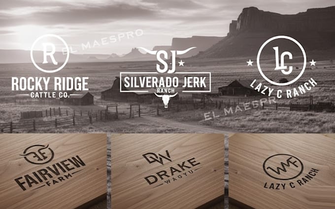 Paddon Ranch Logo Design professional western cattle brand farm cowboy ranch logo by ...