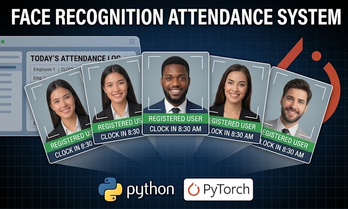 build a face recognition system for attendance, security, etc