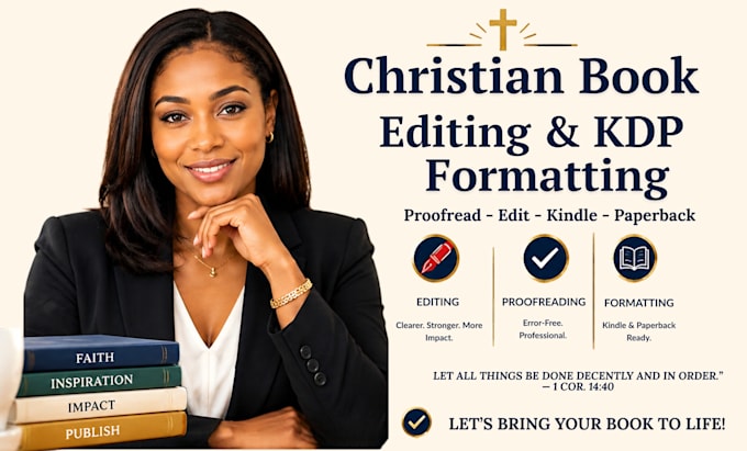 book editing, christian book editor, proofread, format paperback amazon kindle