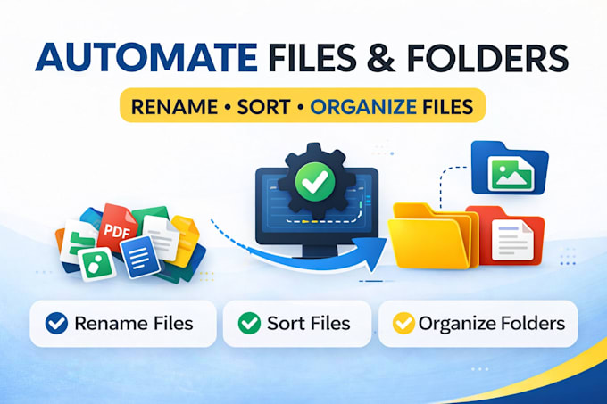 automate file renaming, sorting and folder organization