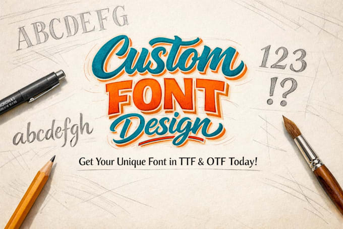 create custom font or typeface in ttf and otf format