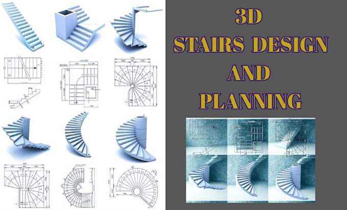 design a creative and functional staircase for your building for ga, nc, VA