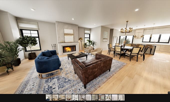 create developer marketing visuals with 360 VR tour and renders