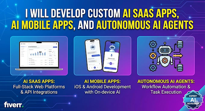 Sviluppare app saas ai personalizzate, app mobile ai e agent autonomi ai