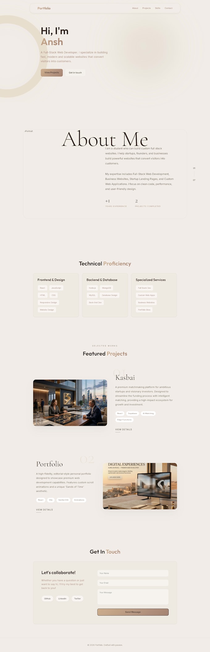 develop a modern responsive business website