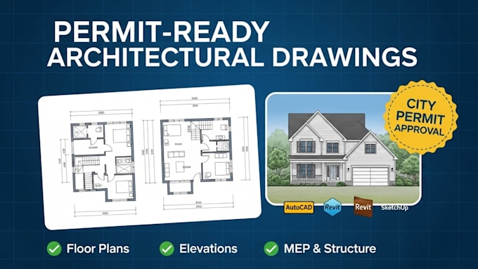 create city permit architectural and construction drawings