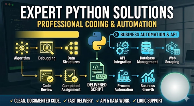 solve your python coding tasks and build custom business scripts