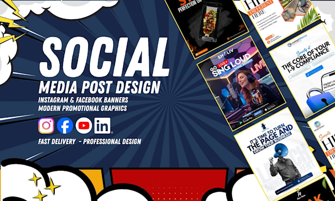 Design eye catching social media posts and instagram banners by ...