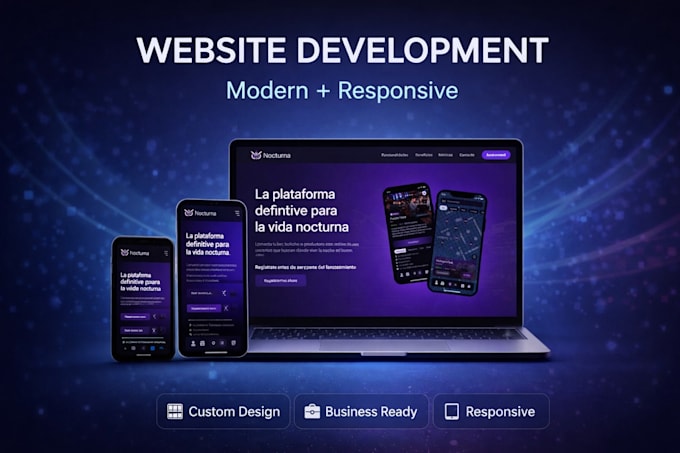 build a modern responsive website for your business