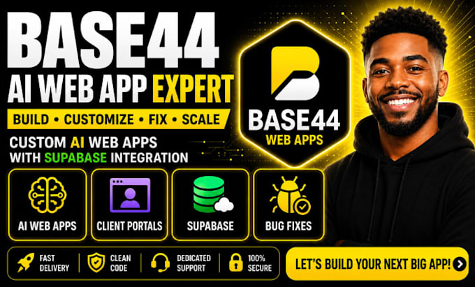 build your base44 ai web app with supabase and fix base44 bugs