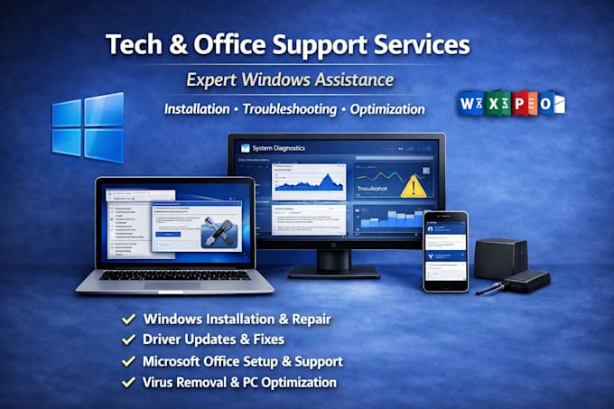 do professional tech and office support