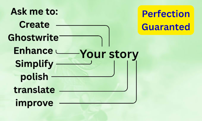 ghostwrite or rewrite your fiction story