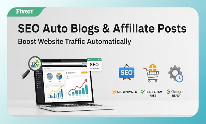 create seo optimized auto blogs, affiliate posts and boost website traffic store