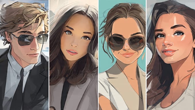 paint a realistic digital portrait