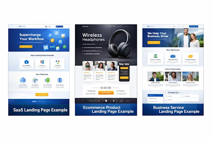build a professional landing page