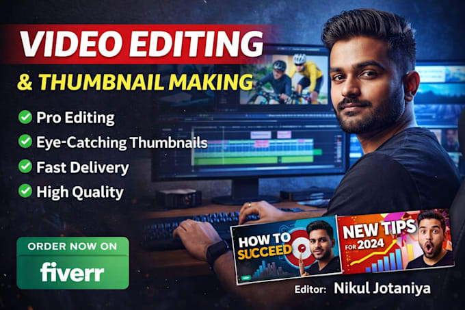 do video editing and thumbnail making