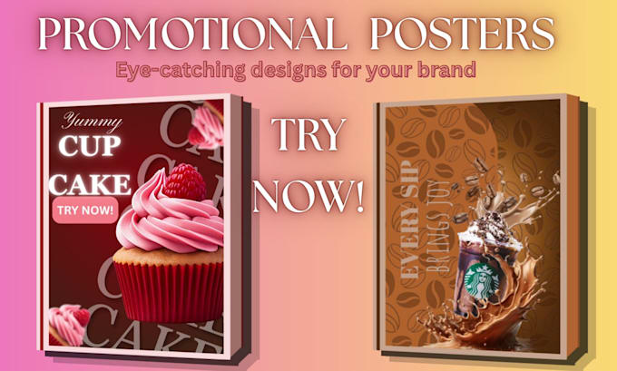design you a high quality promotion posters for your business