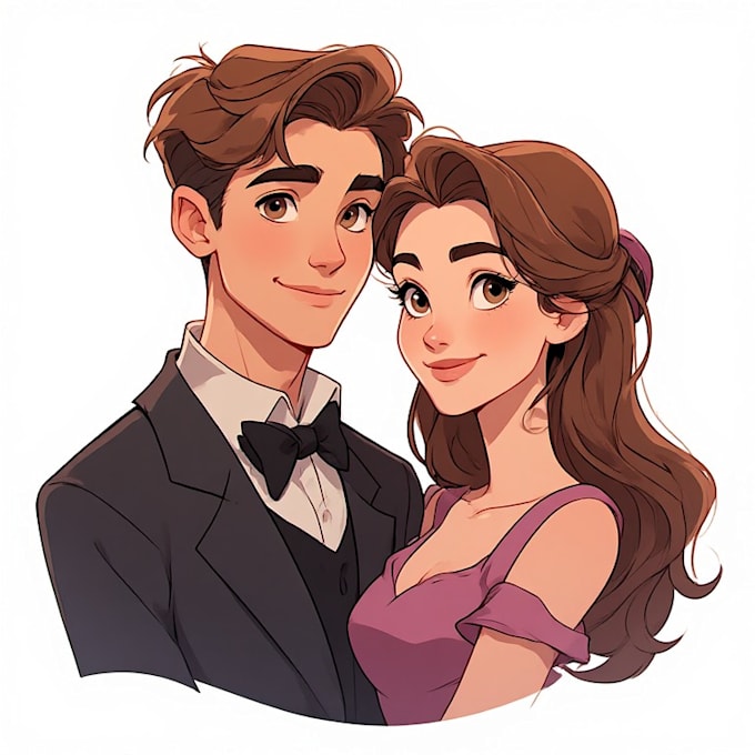 design couple portrait wedding portrait