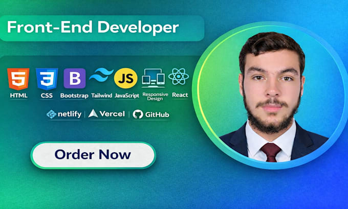 build a modern responsive website using HTML CSS  tailwind and react js