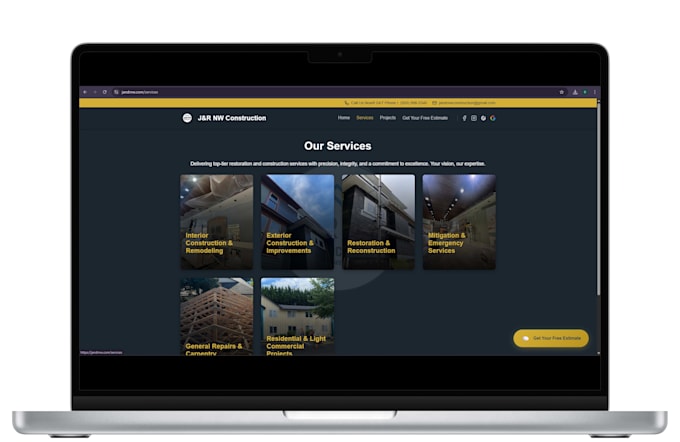 build a professional website for your service business