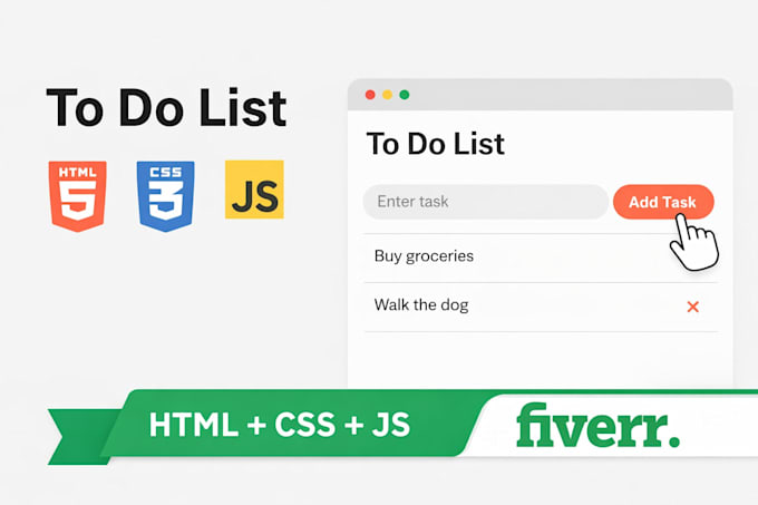 create a modern to do list app with HTML CSS javascript