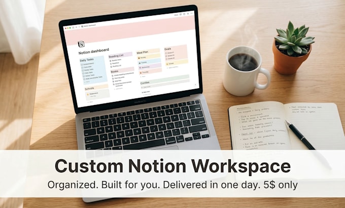 build a custom notion workspace for productivity and project management